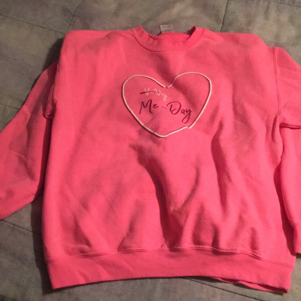 Kittenish pink sweatshirt- Me Day